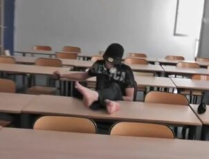 Ronny Alone In Classroom