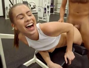 HD Little Jill Kassidy in Super hot Gym Activity Exercise
