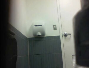 Little girl department store Rest room hidden cam